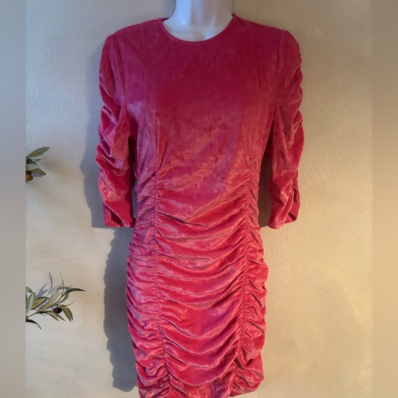 GANNI
Ruched velvet minidress size‎ 40 - Picture 3 of 8